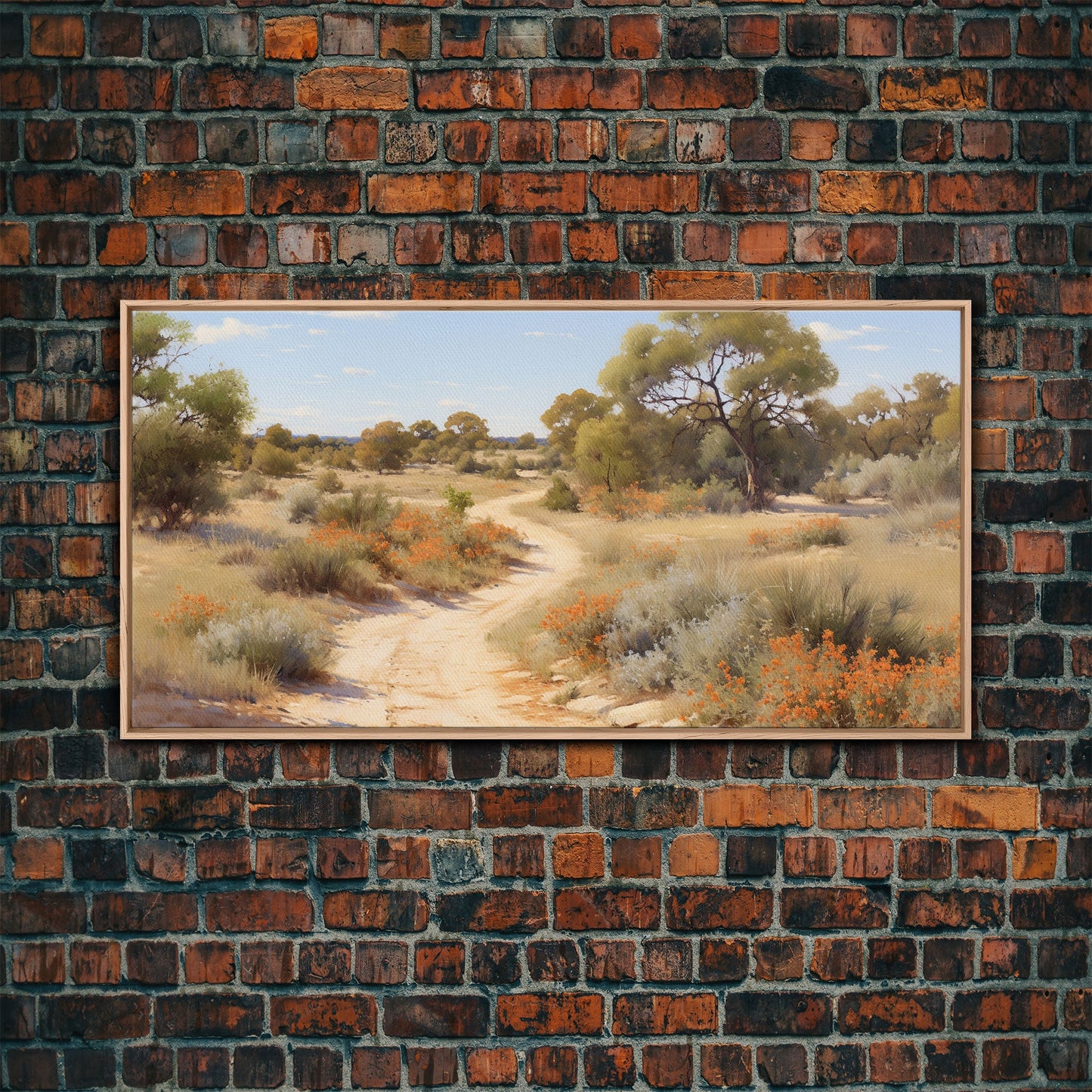 Landscape Oil Painting Canvas Print, West Texas Wall Art, West Texas Prairies, Made in Texas, Texan Art