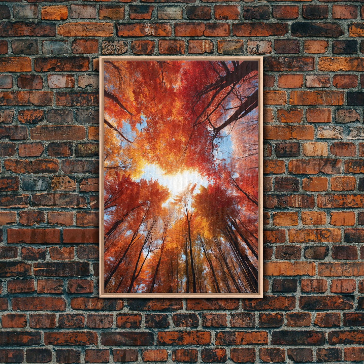 Fall Wall Art, Trees Art Print, Nature Wall Art, Canvas Print, Wall Art, Vertical Art, Nature Lover Gift, Modern Office Art, Living Room Art