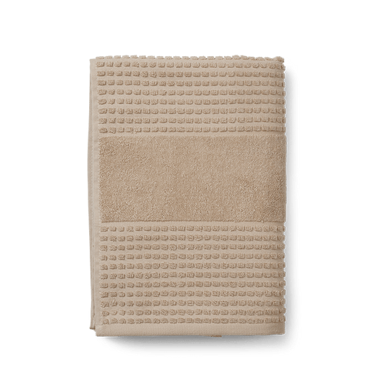 JUNA Check Bath Sheet, Sand