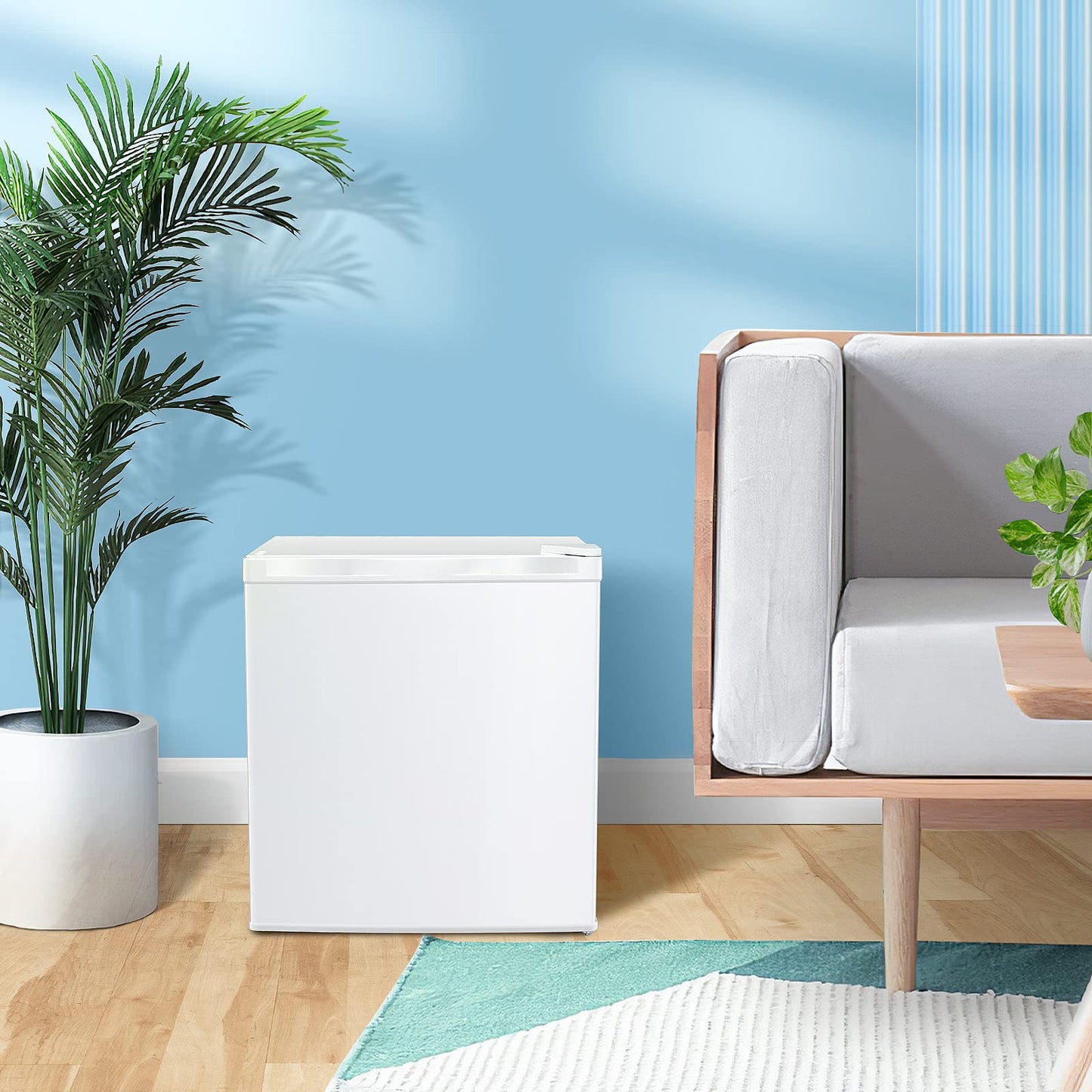 Kismile Upright Freezer,3.0 Cu.ft Mini Freezer with Reversible Single Door