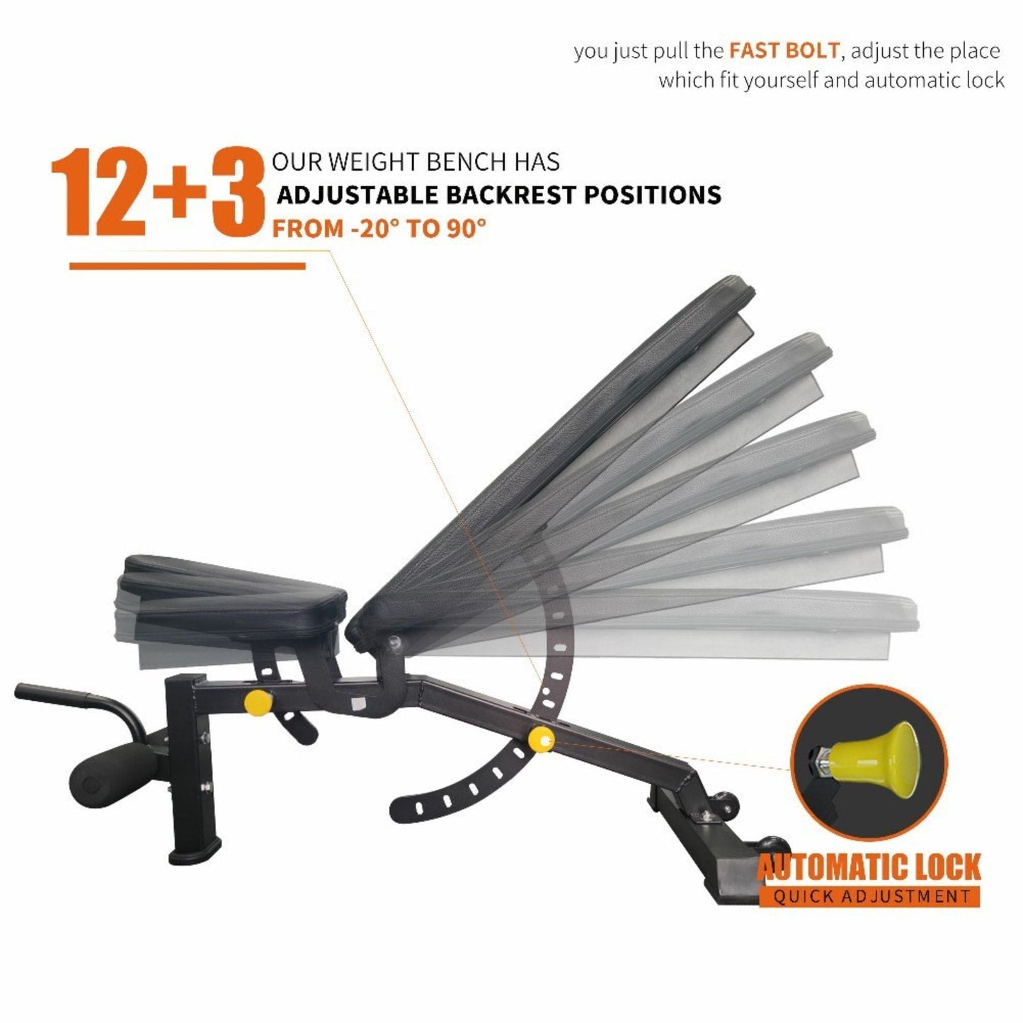 1000LBS Multi-Functional Barbell Rack Squat Power Cage With Weight Bench (SAK35822)