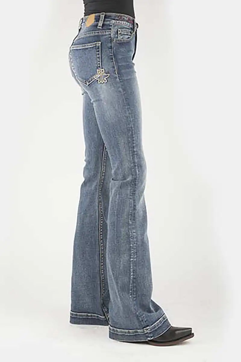 Tin Haul 595 Libby Fit Anvil and Hammer ( Denim Light Wash )- Women's Jeans