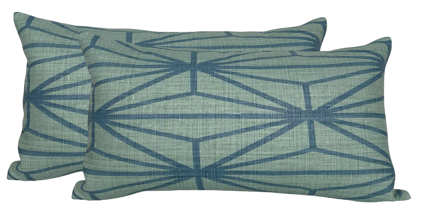 Katana Pillow Cover in Jade, Kelly Wearstler Textiles