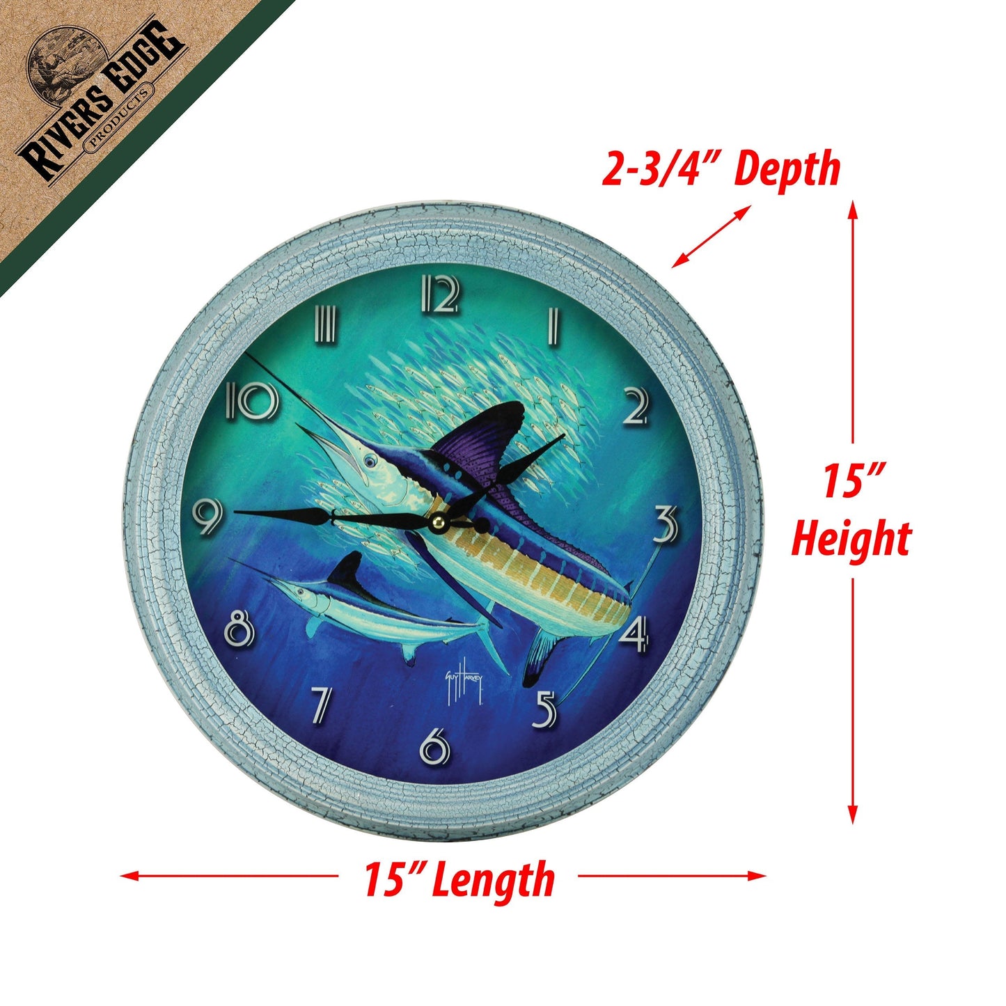 Clock 15-inch-Marlin
