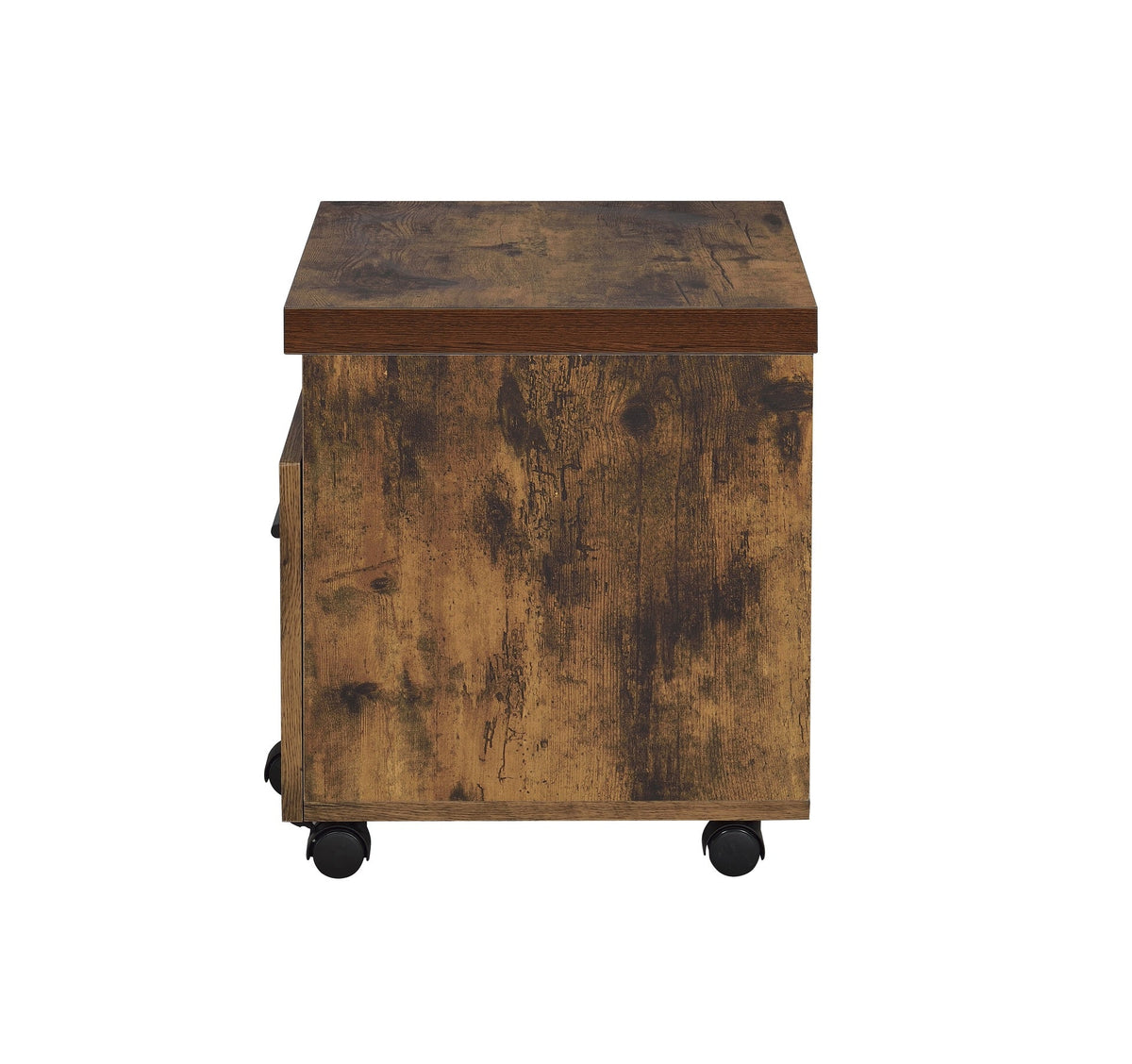 Bob Weathered Oak & Black Finish File Cabinet
