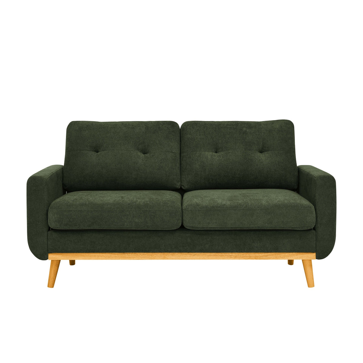 67.7" Wide Mid-Century Modern Upholstered Tufted Loveseat Sofa With Wooden Legs