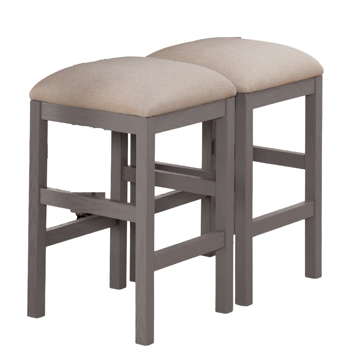Rustic 5pc Dining Set Counter Height Dining Table w Storage drawer Faux Marble Top 4x Stools Light Gray Dining Room Furniture