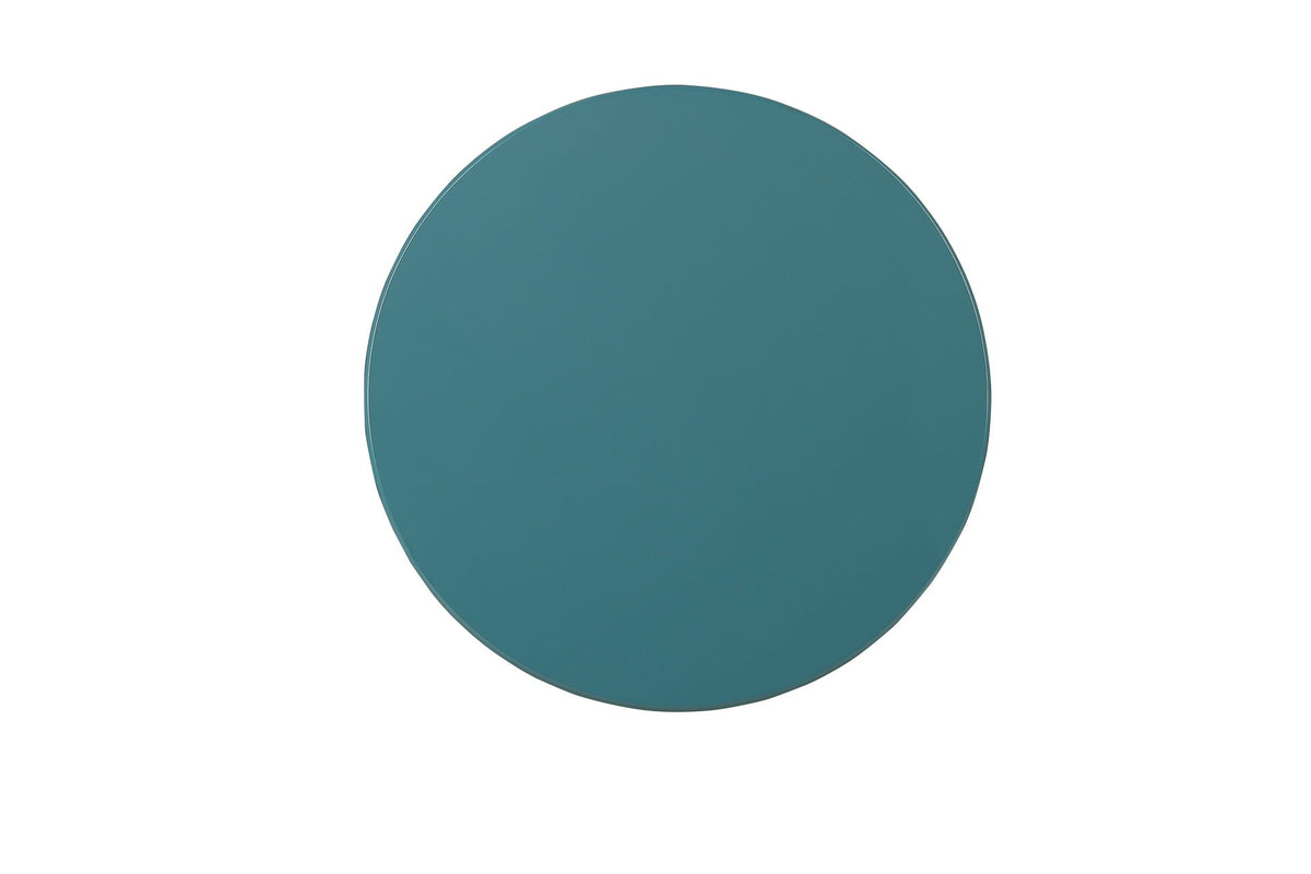 Aberta Teal Finish Accent Table