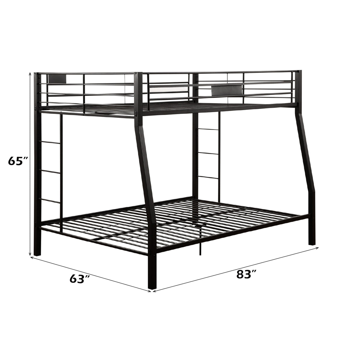 Limbra Sandy Black Finish Full XL/Queen Bunk Bed