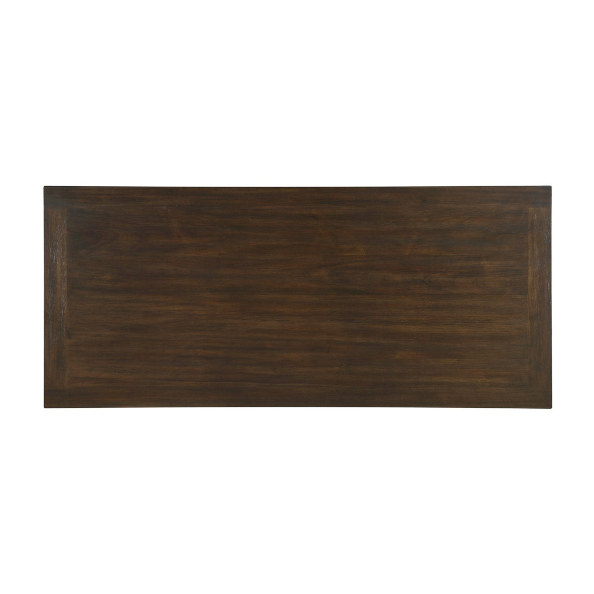 Dark Brown Finish Dining Table Wooden Frame Modern Dining Kitchen Furniture 1pc