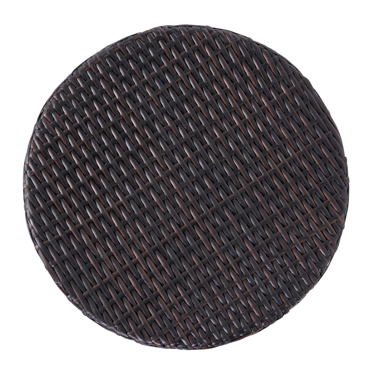 Kingstown RD Barrel Side Table,  Outdoor Wicker End Table