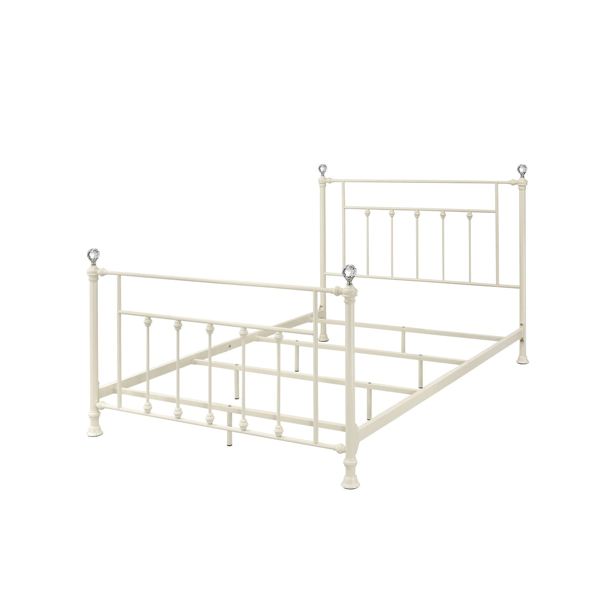Comet White Finish Full Bed