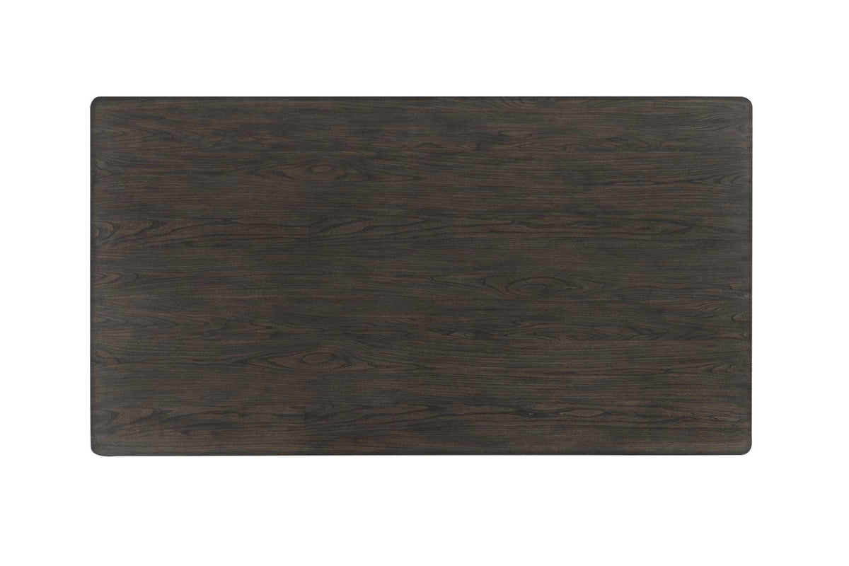 Modern Dining Table Dark Walnut Rubber wood 1pc Table Dining Room Furniture
