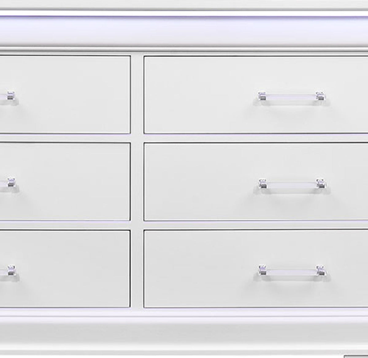 CHARLSTON WHITE DRESSER WITH LED
