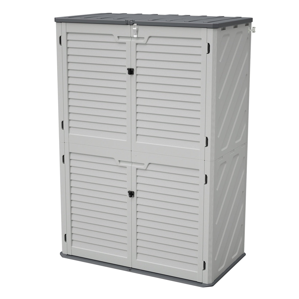 Rust Proof Resin Garden Equipment Storage - Weatherproof, Spacious, UV Resistant Material, Non-Partitioned
