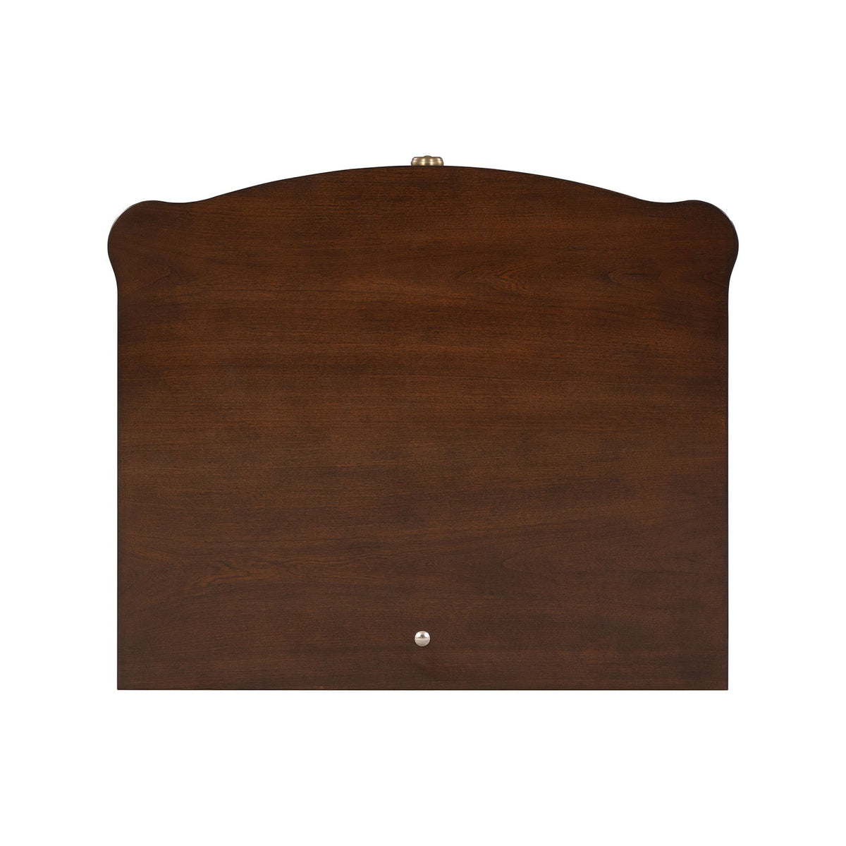 Modern Style 1pc End Table Gold Legs And Round Knobs Pull Out Tray Dark Cherry Finish Primary Living Room
