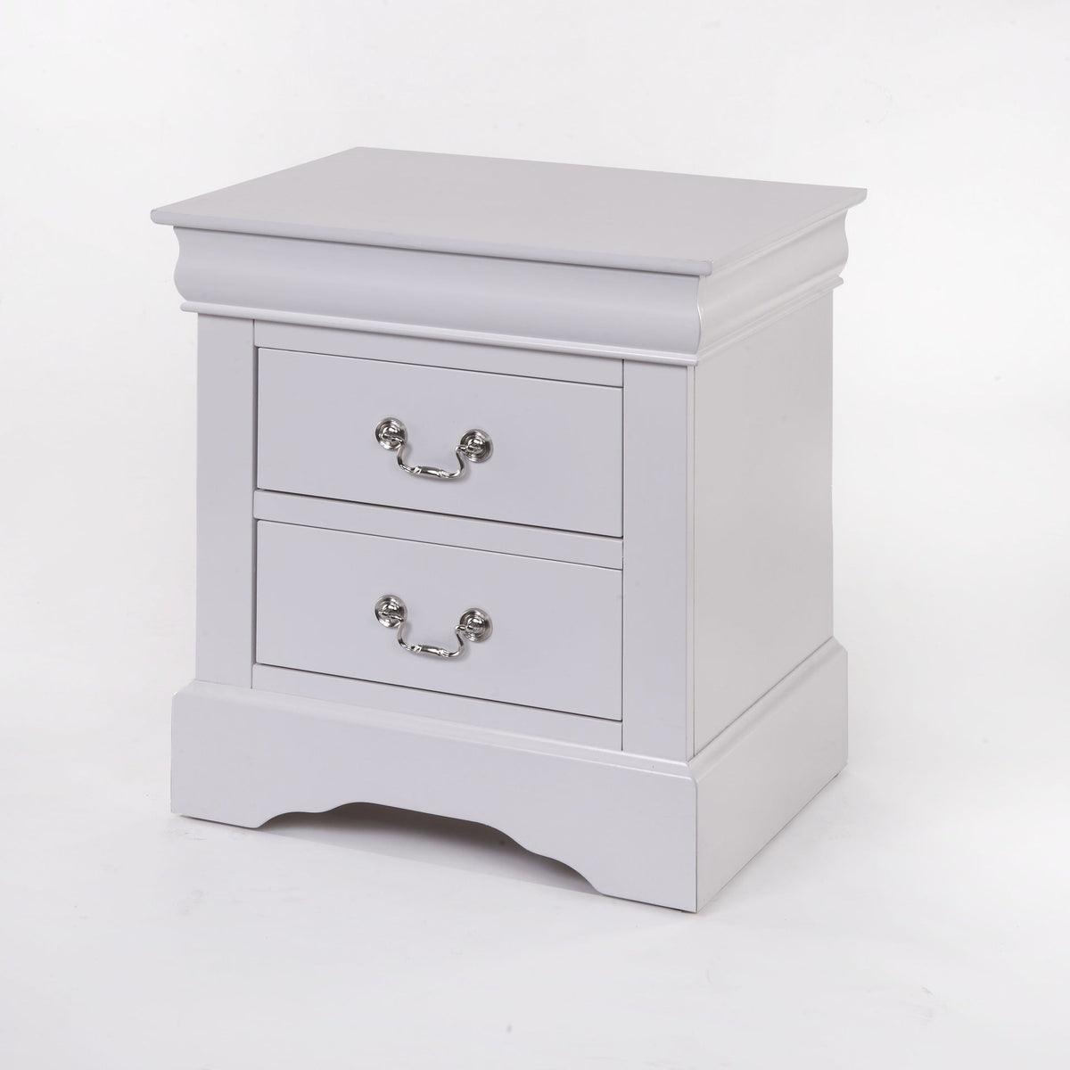 Louis Philippe III White Finish Nightstand