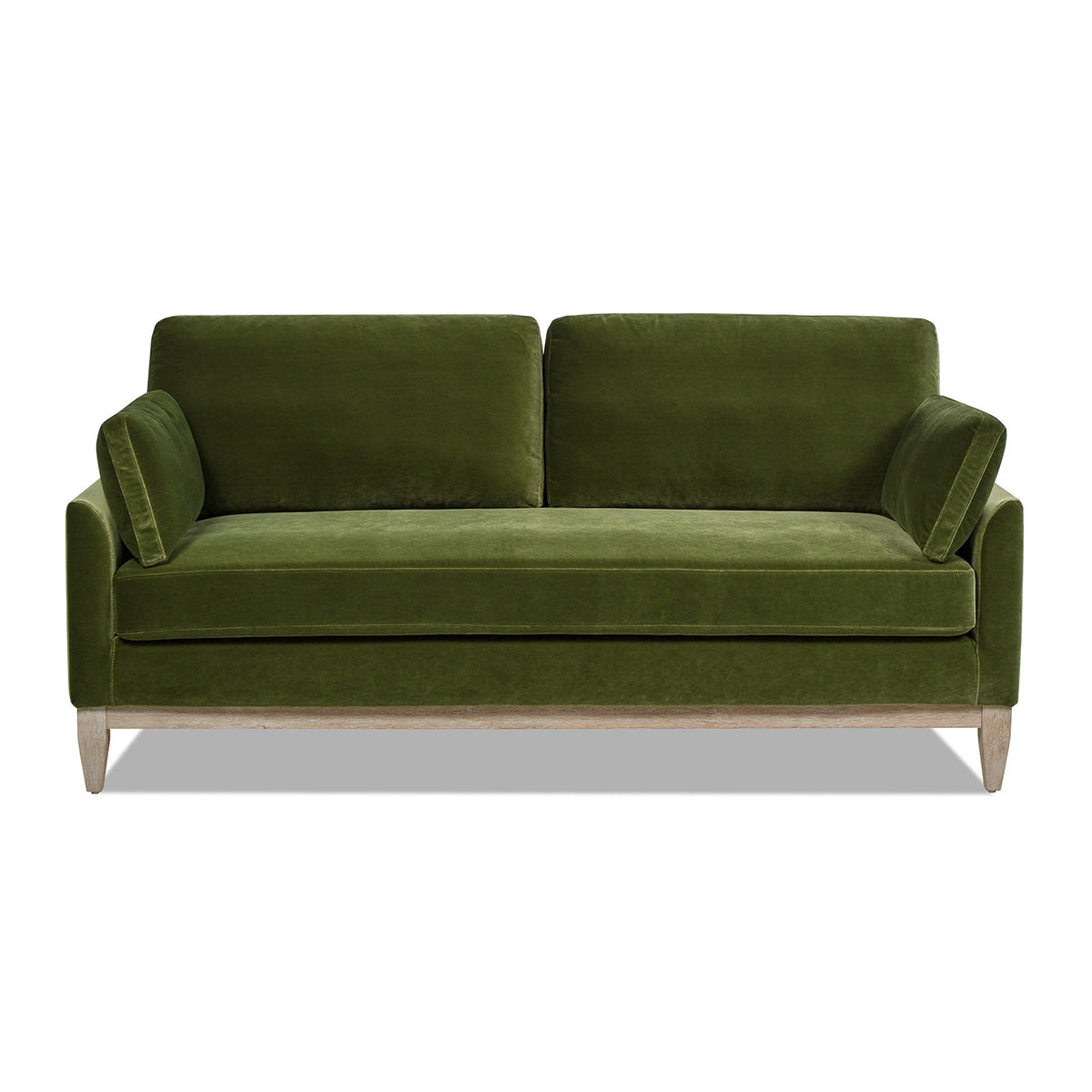 Pasadena 75.5" Modern Farmhouse Sofa, Olive Green Performance Velvet