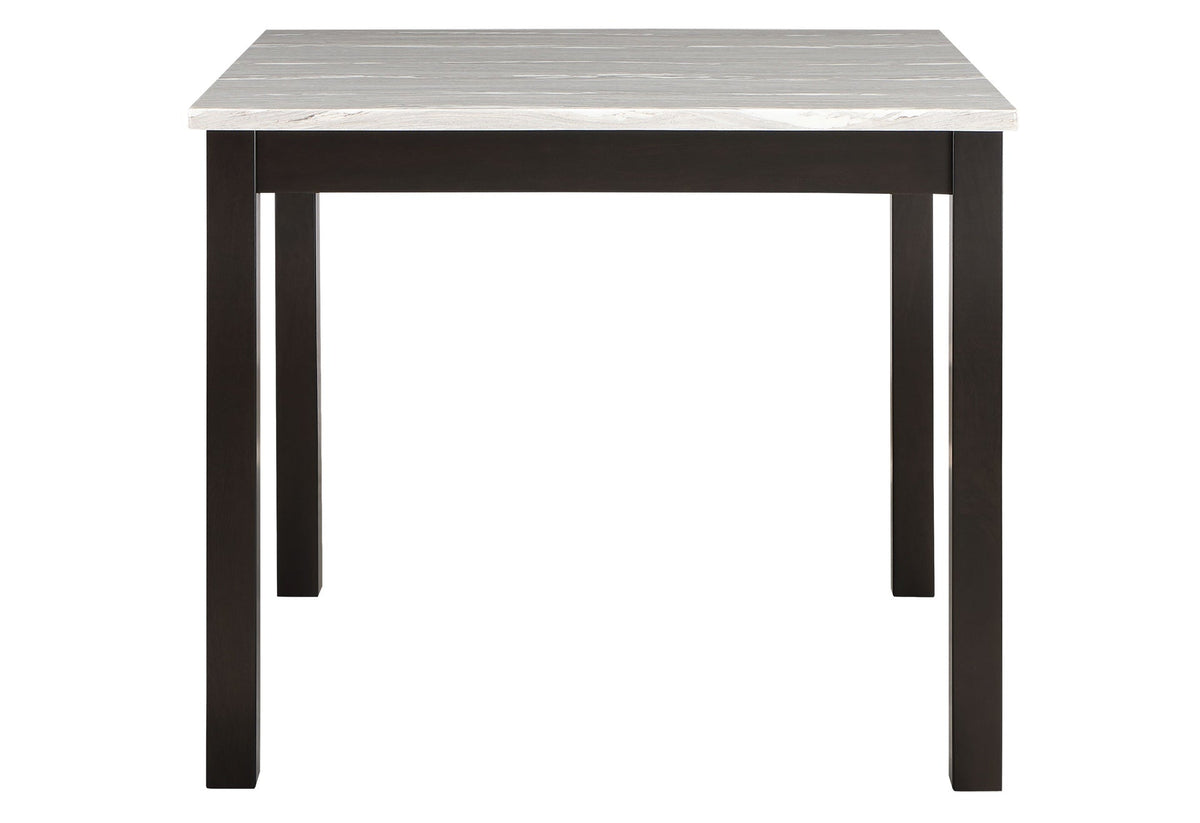 LEON BAR TABLE AND 4 BAR STOOLS