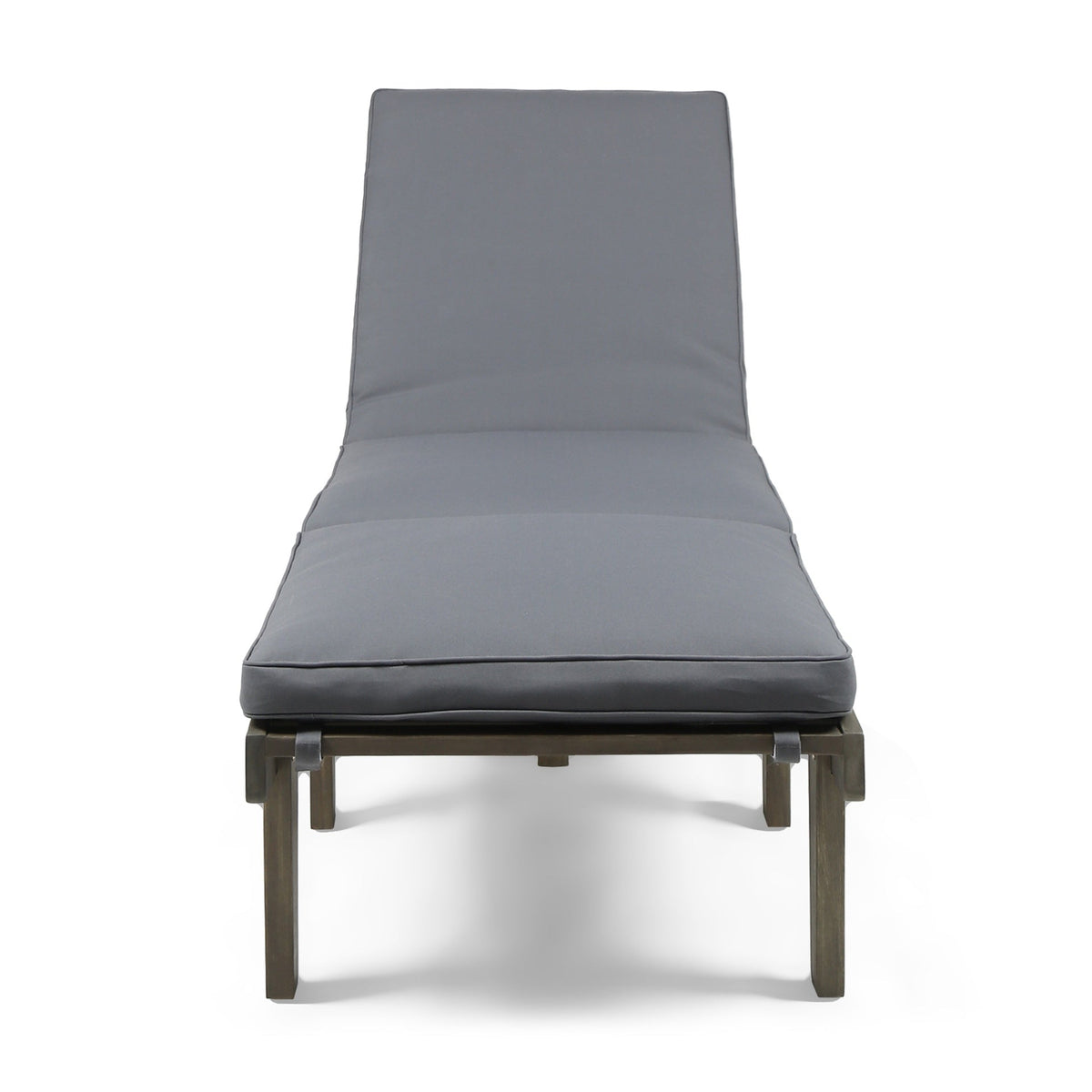 ARIANA KD WOOD CHAISE LOUNGE W/ CUSHION