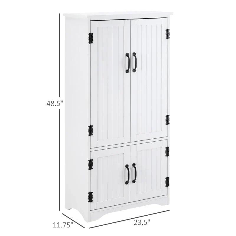 Freestanding Kitchen Pantry Cabinet,Farmhouse Home Cabinet,Accent Floor Storage Cabinet