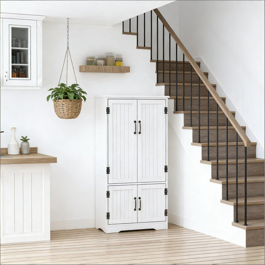 Freestanding Kitchen Pantry Cabinet,Farmhouse Home Cabinet,Accent Floor Storage Cabinet