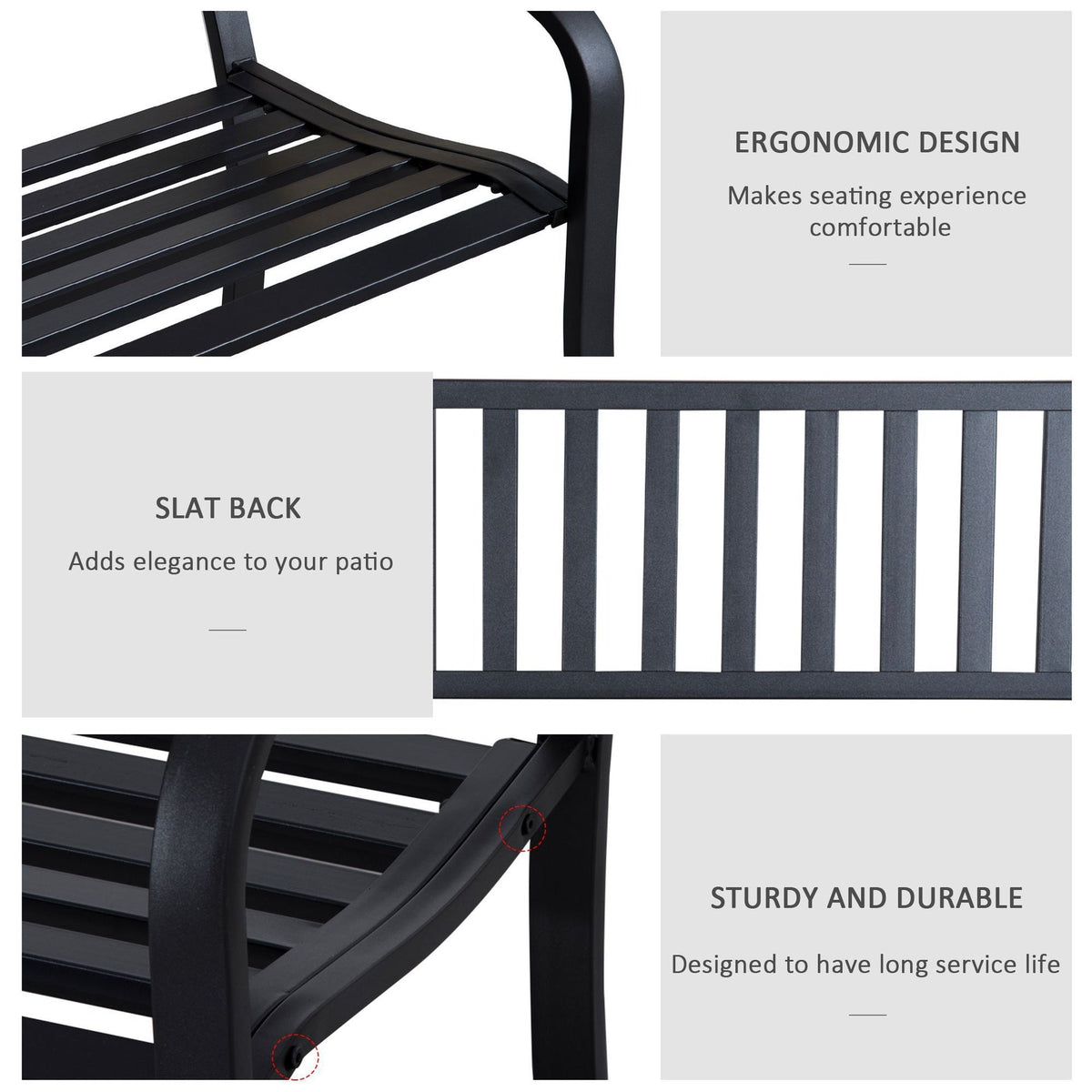 Outdoor Garden Bench, Patio Bench