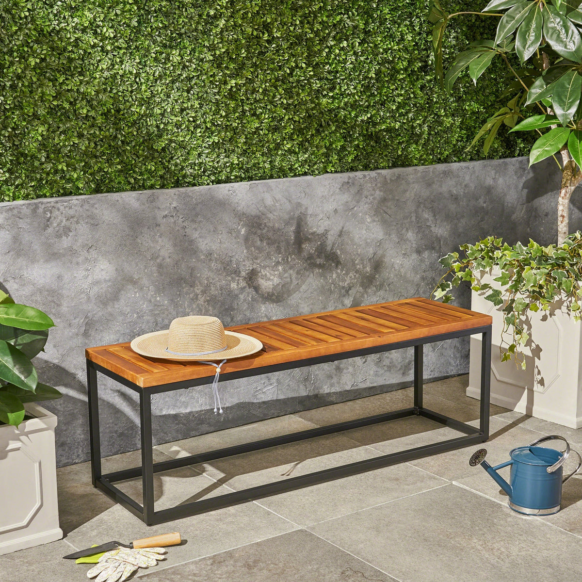 JECO INDUSTRIAL WOOD AND METAL BENCH