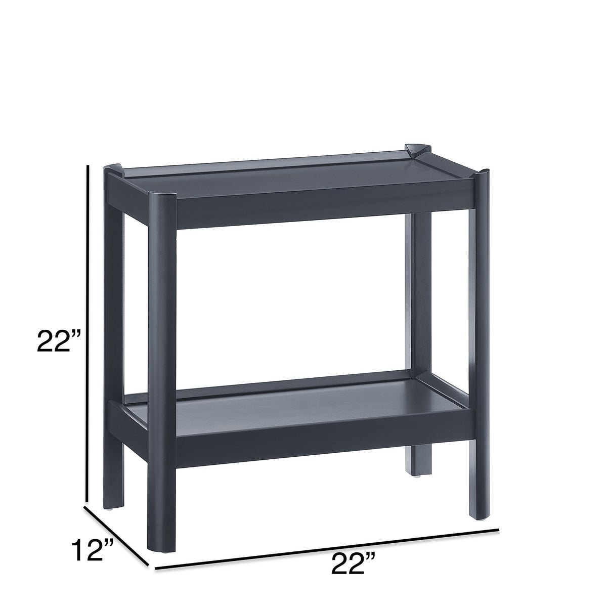 Yonda Matte Black Accent Table
