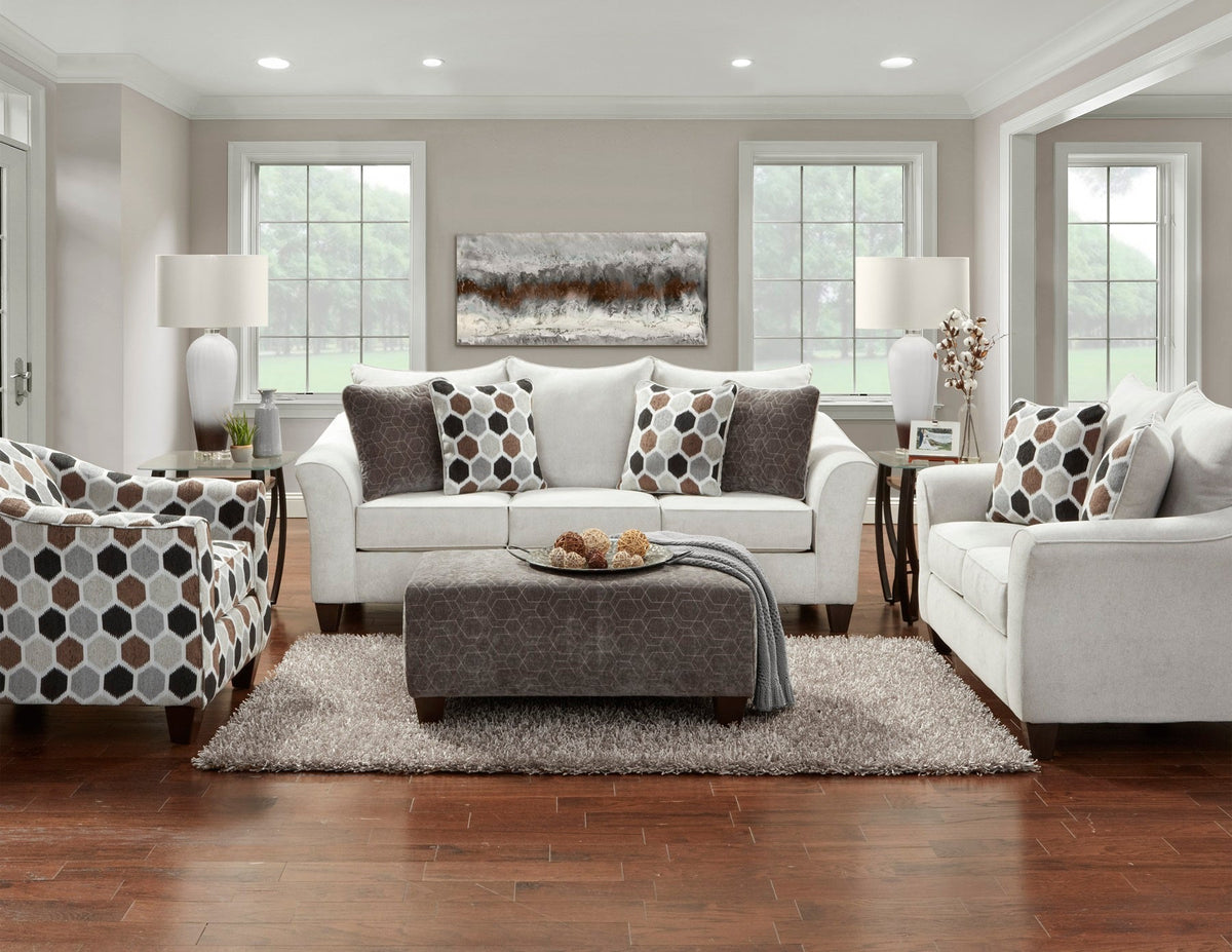 Camero Fabric Pillowback Arm Chair