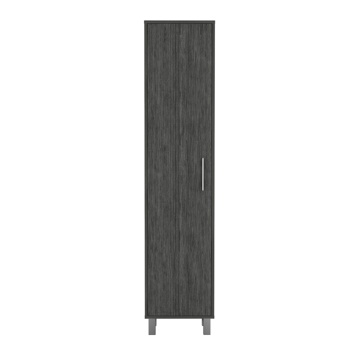Laska Storage Cabinet, Broom Hangers, 1 Door