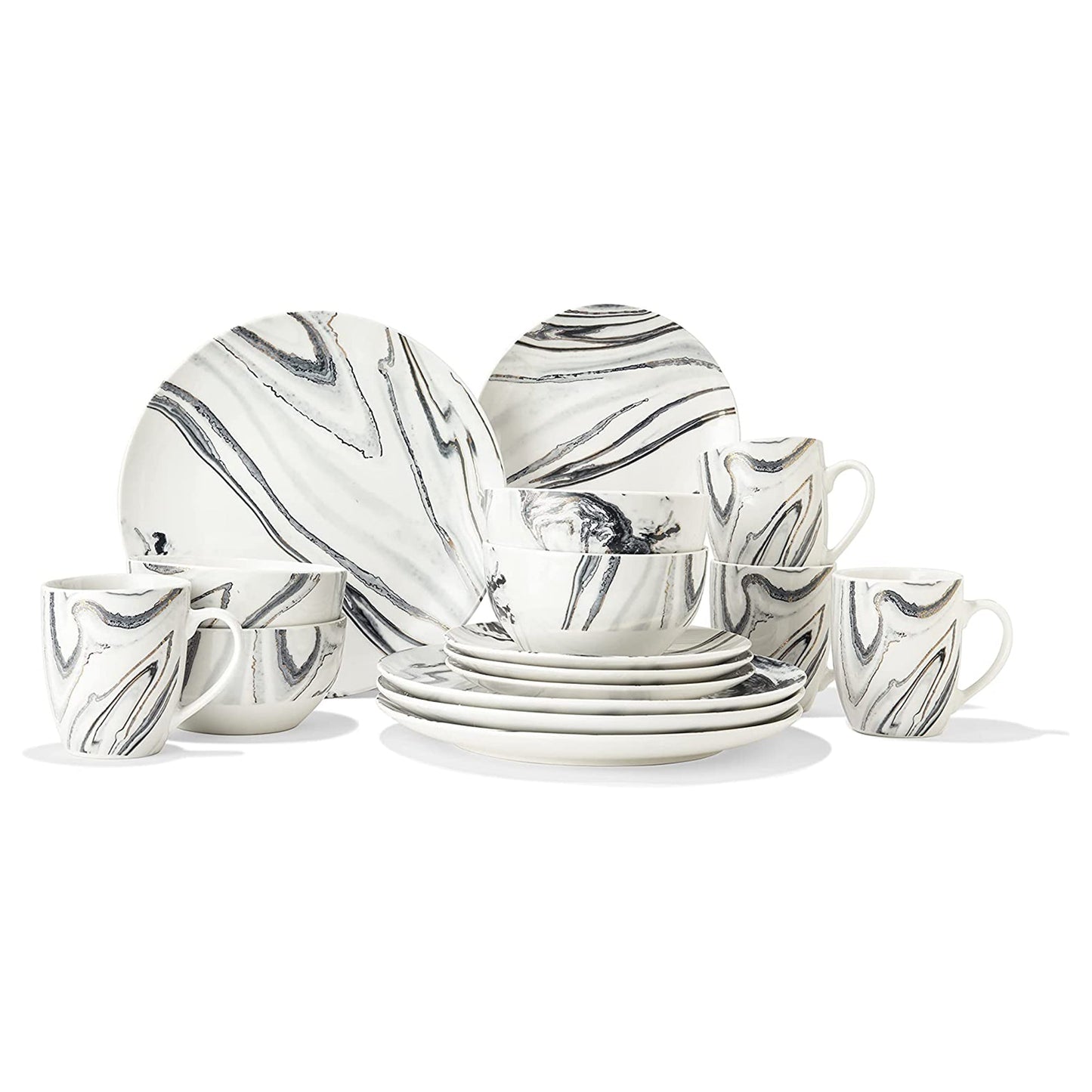 Marble Coupe 16-Piece Dinner Set