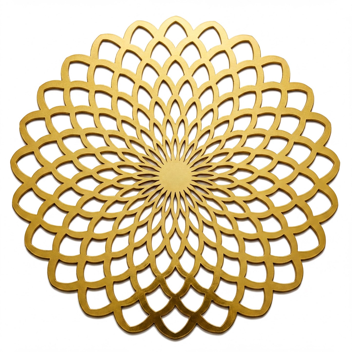 Gold Wooden Trivet - Heat Resistant MDF Wood Carved Placemats for Dining Table