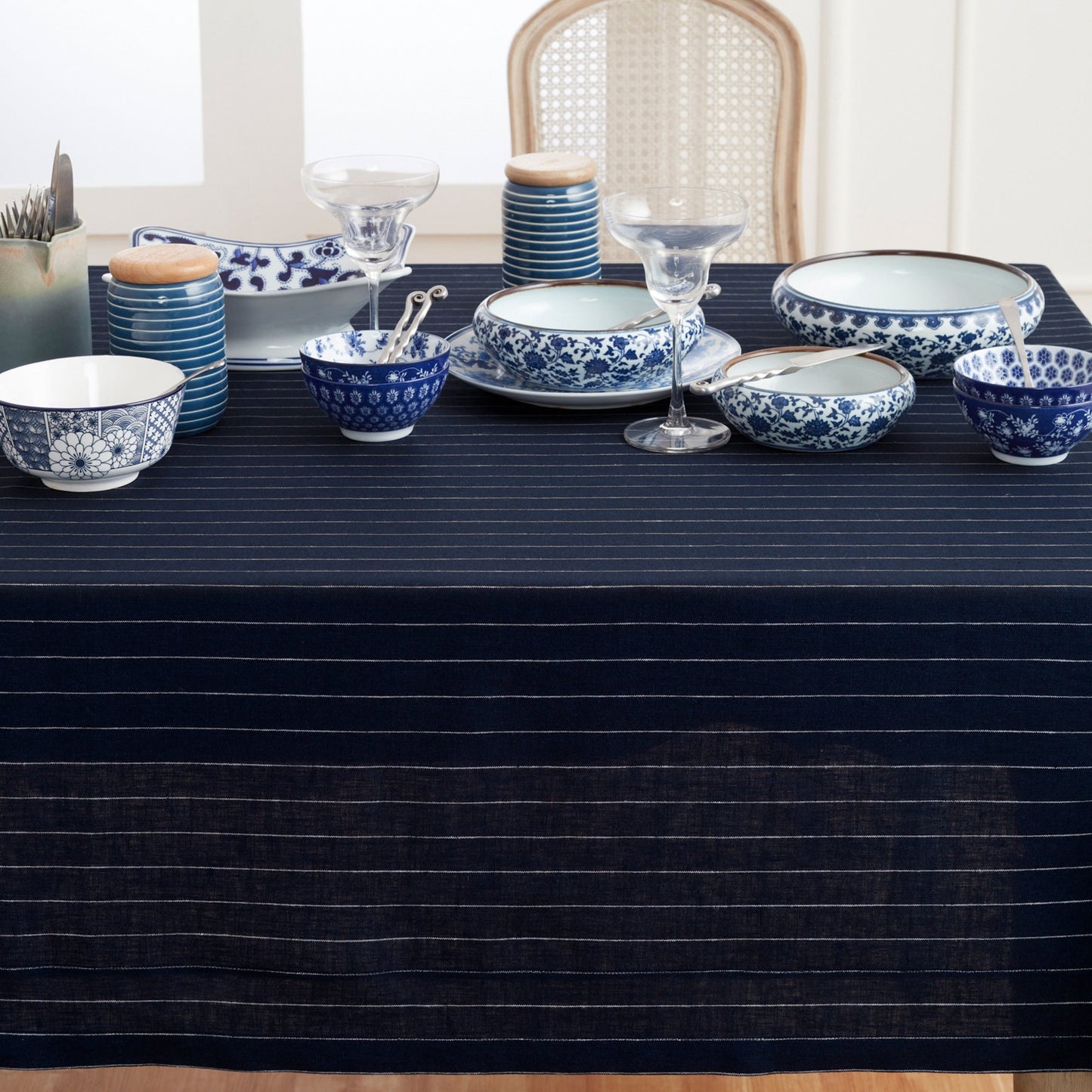 Pinstripe Tablecloth