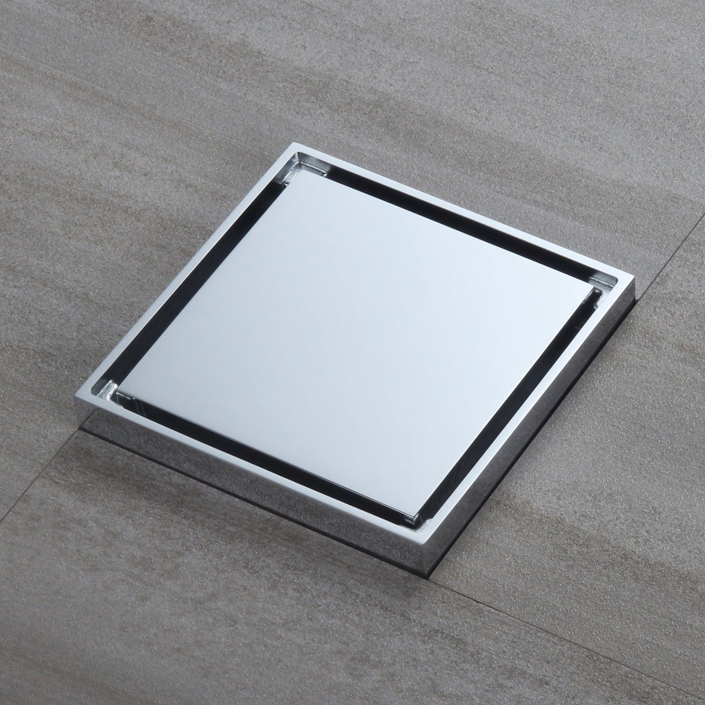 Chrome brass floor drain 4x4inch