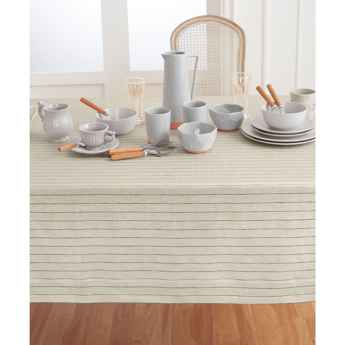 Pinstripe Tablecloth