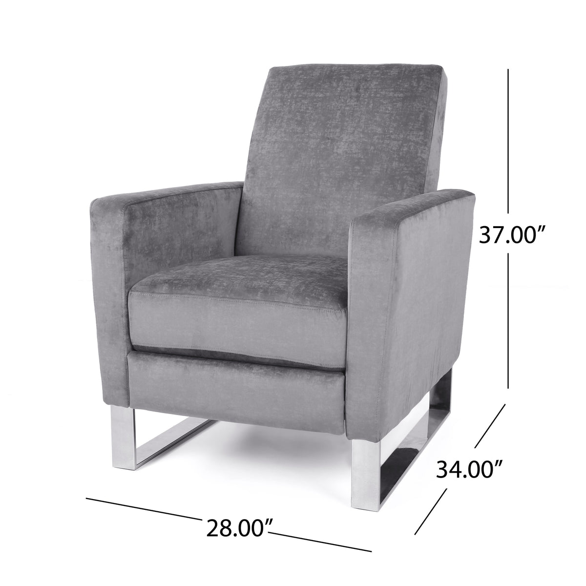 Arvin Push Back High Metal Leg Recliner
