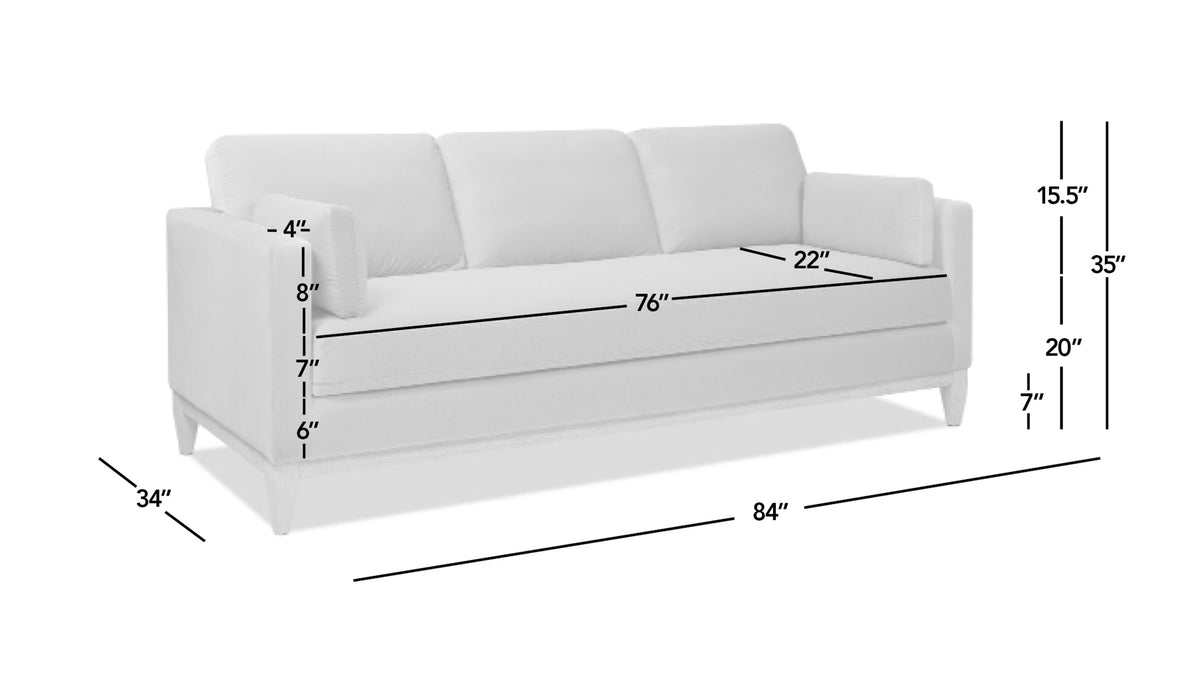 Knox 84" Modern Farmhouse Sofa