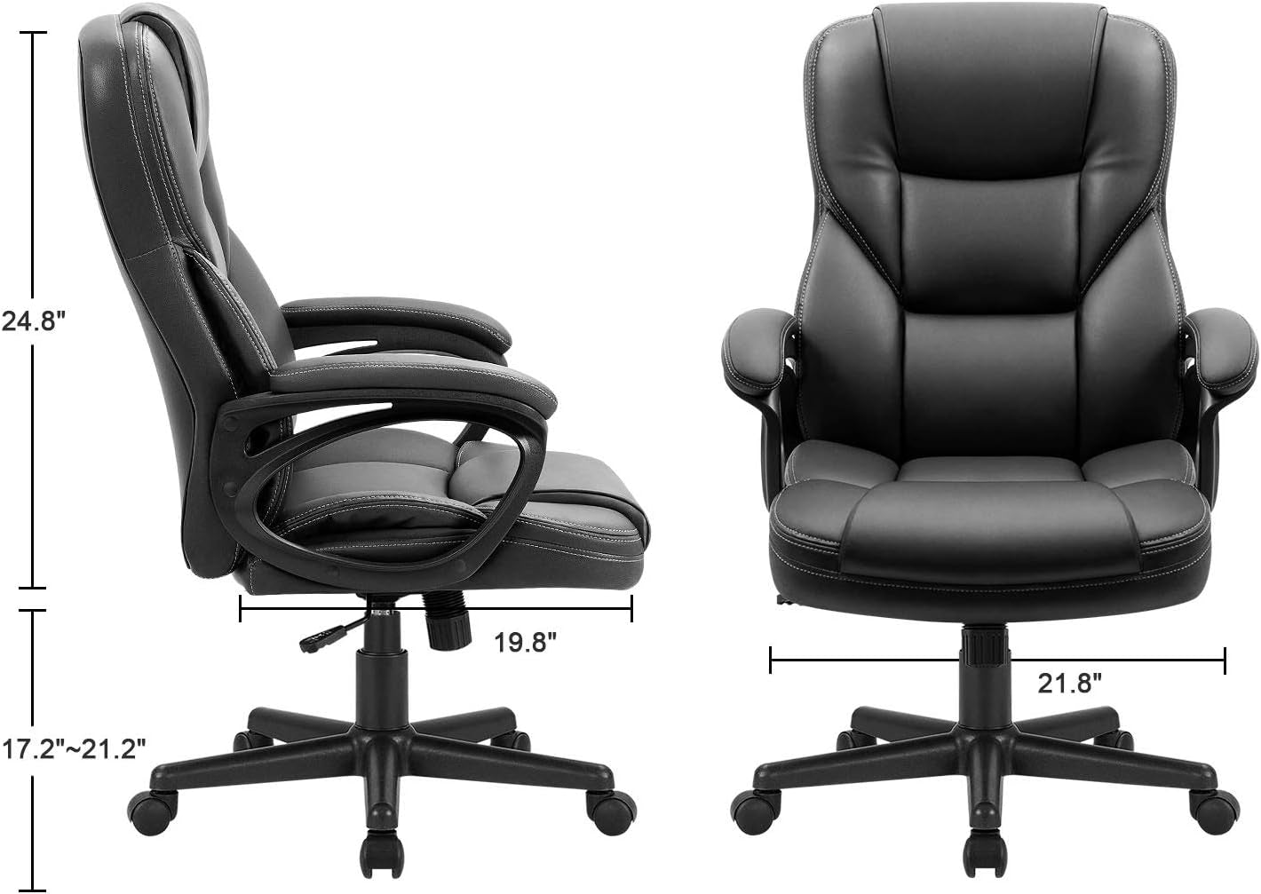 Office Executive Chair Black Lumbar Support Desk Chair