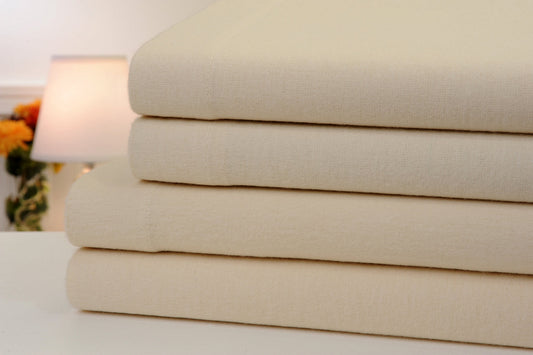 Bibb Home Solid Cotton 4 Piece Sheet Set
