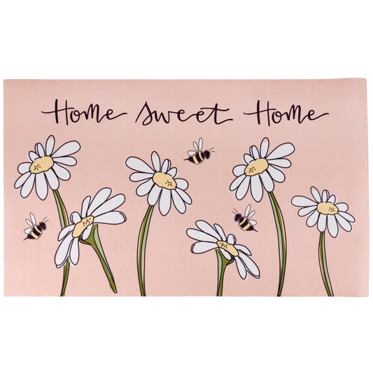 Daisy “Home Sweet Home” Indoor/Outdoor Rug – 34" x 20"