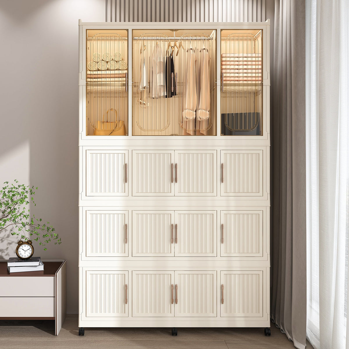 Portable Wardrobe Closet Storage Organizer