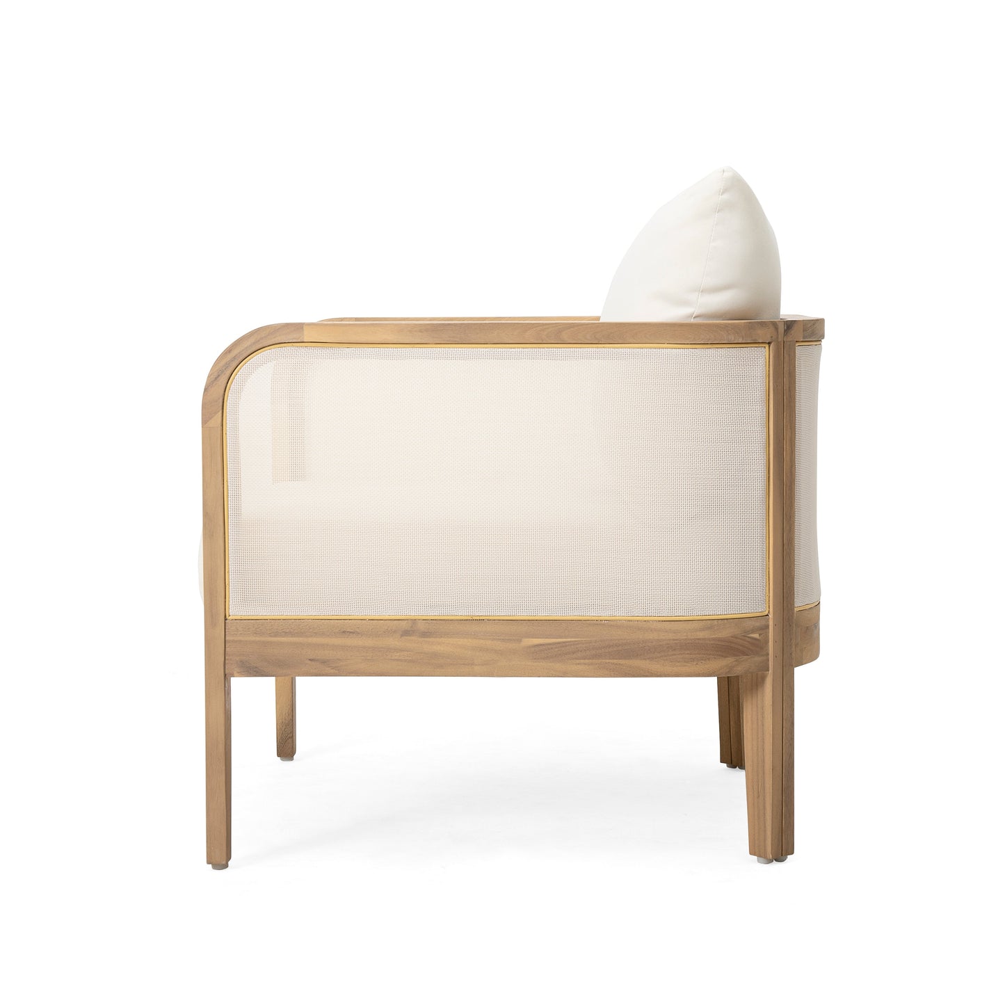 Outdoor Acacia Wood Patio Club Chair