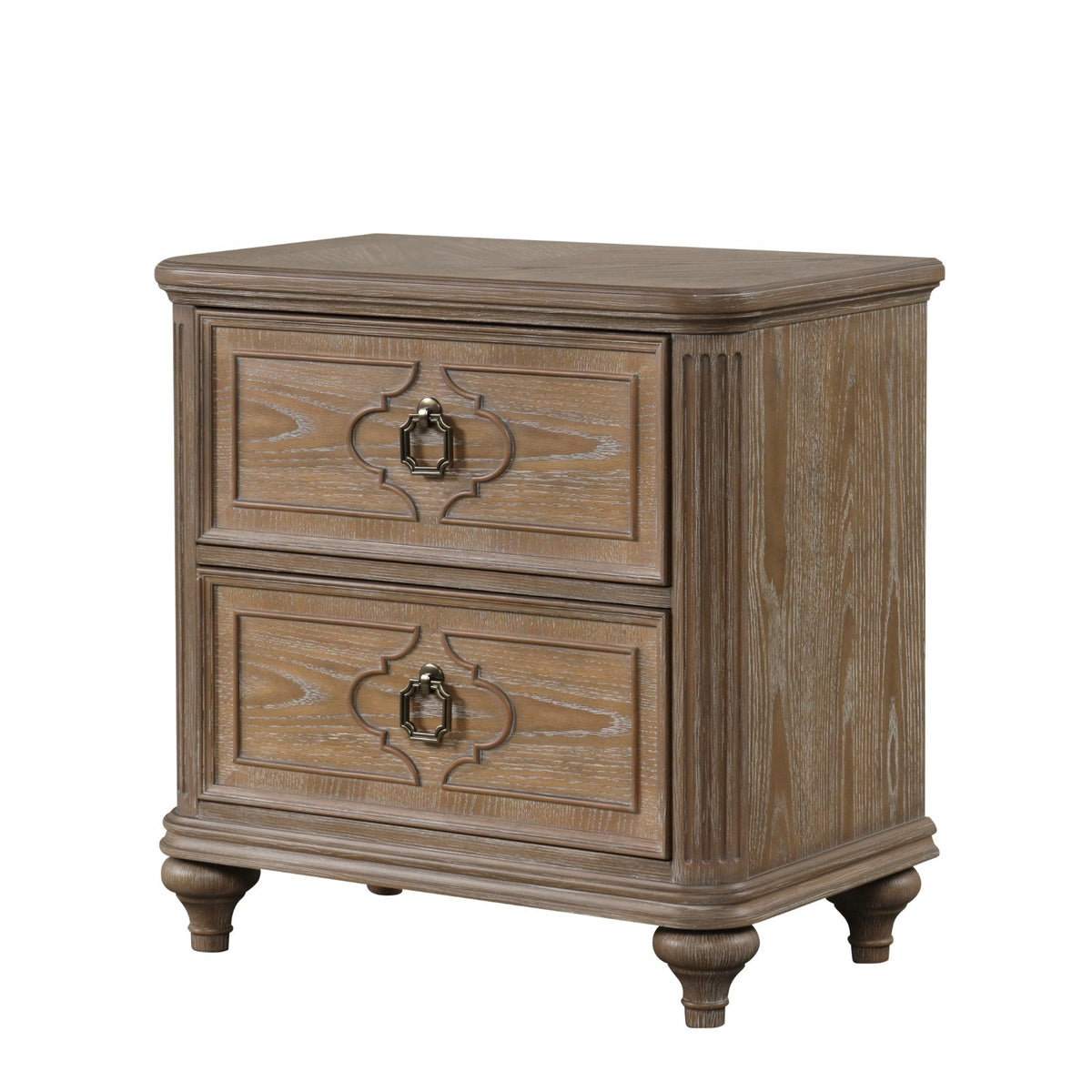 Simple Contemporary 1pc Nightstand Rustic