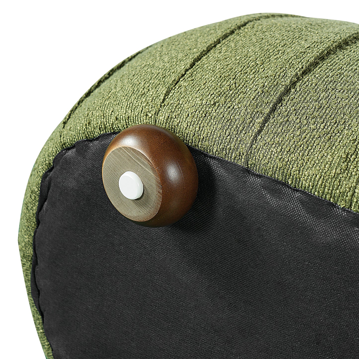 Upholstered Ottoman - Oval Shape