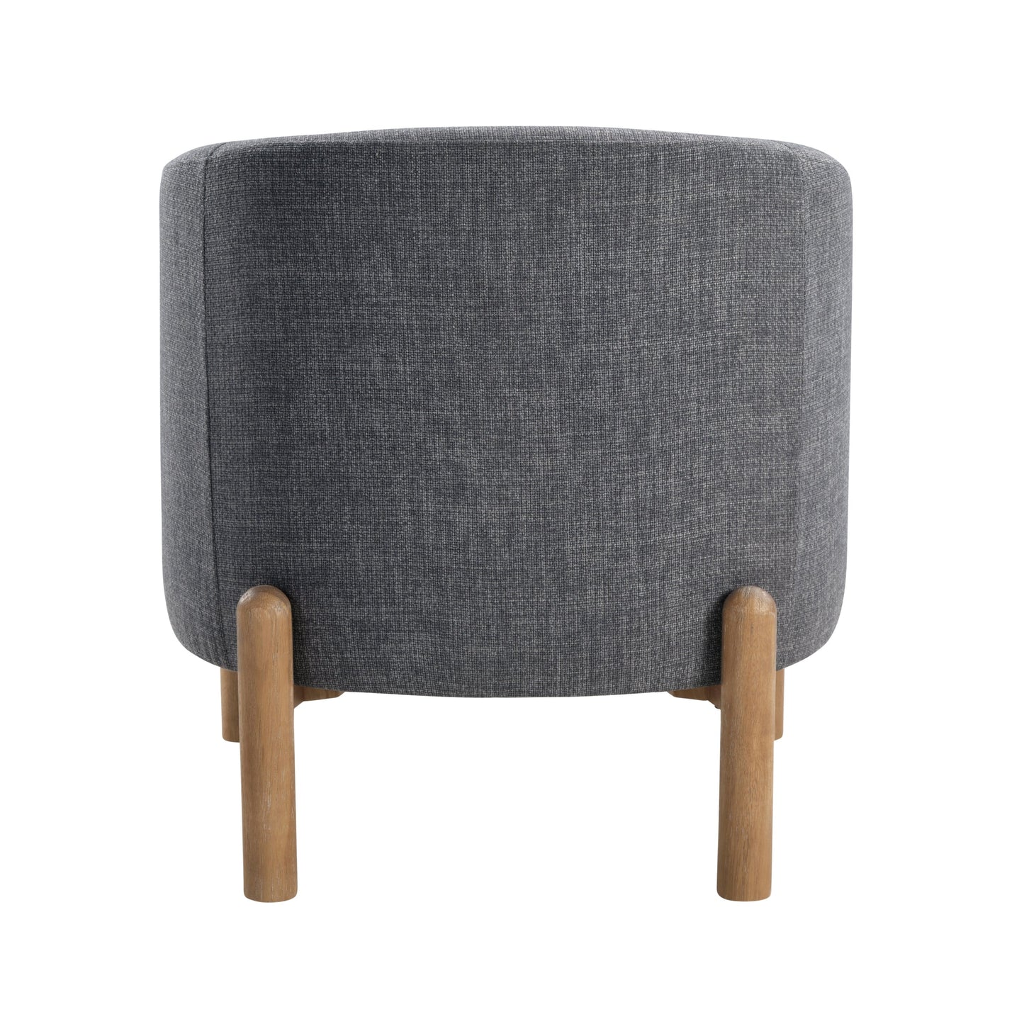 Style Comfort Accent Chair Gray Upholstery Durable Frame Solid Wood Legs Contemporary Living Room Furniture 1pc