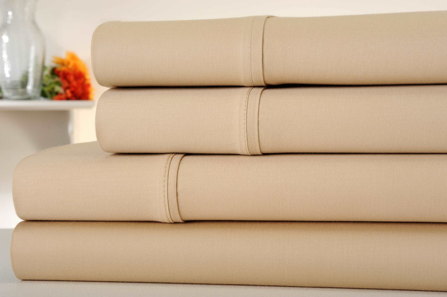 Kathy Ireland 300 Thread Count Sateen Cotton Sheet Set