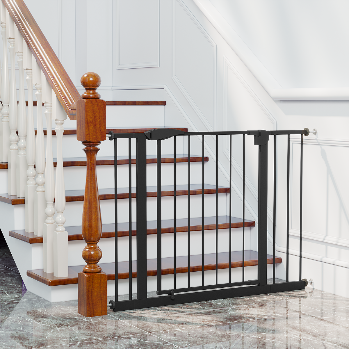 29.5-44.1" Wide Baby Gate for Stairs and Doorways