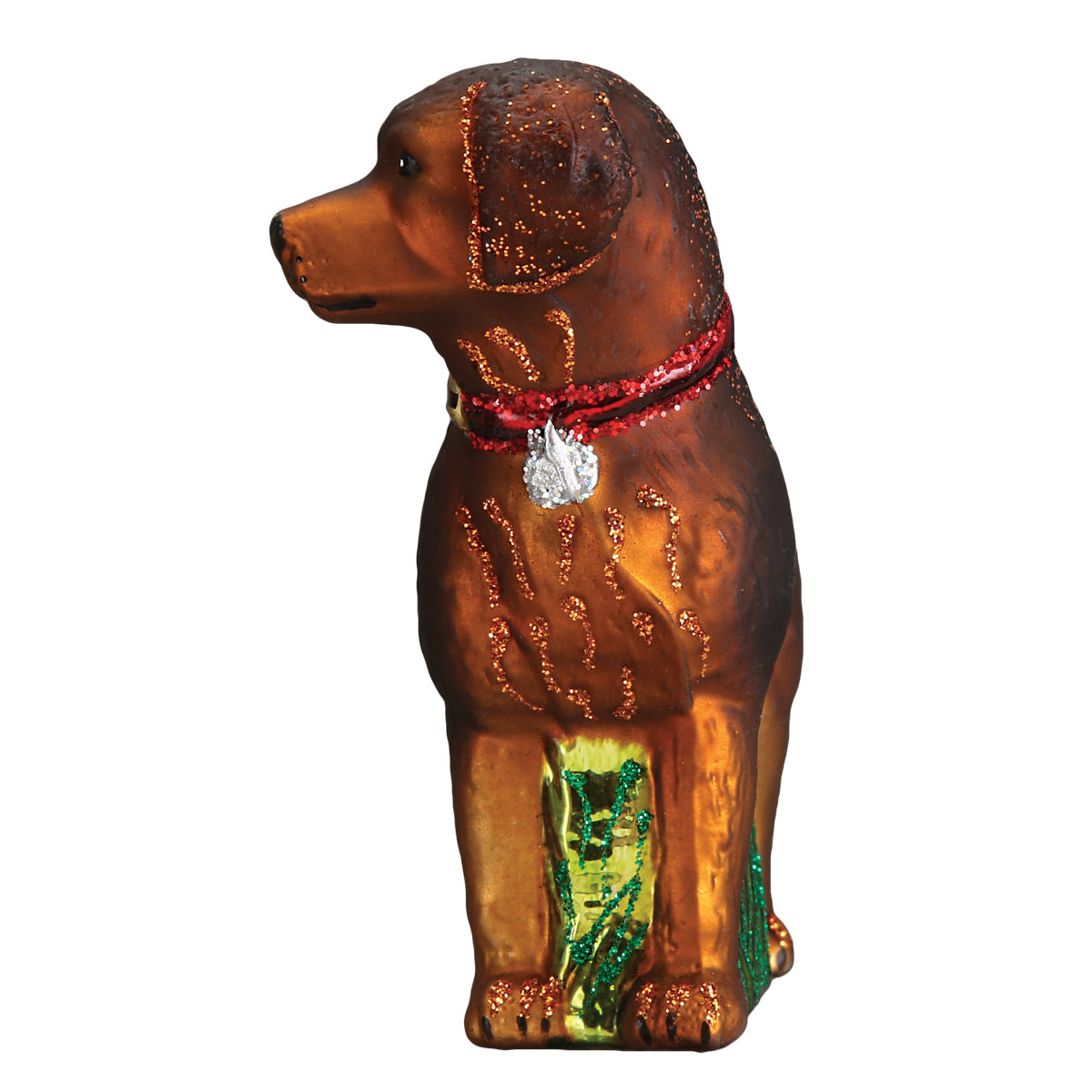 Standing Chocolate Lab Ornament