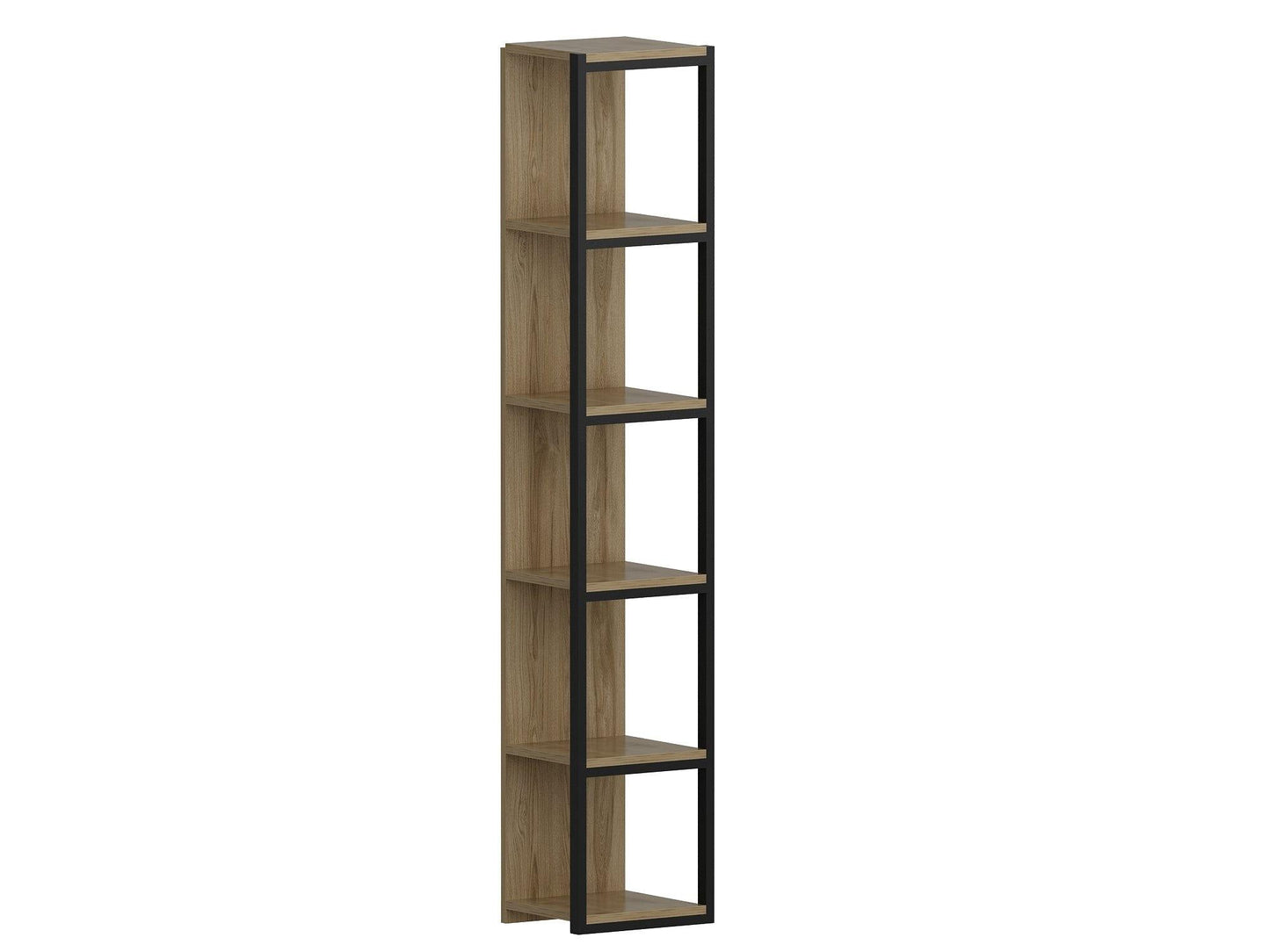 Texas 71" Tall Metal Manufactured Wood Bookcase